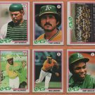 1978 1979 Topps Oakland Athletics Team Lot 26 Tony Armas Dwayne Murphy RC Manny Sanguillen