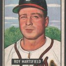 Boston Braves Roy Hartsfield RC Rookie Card 1951 Bowman # 277 Vg+