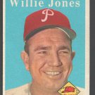 Philadelphia Phillies Willie Jones 1958 Topps # 181