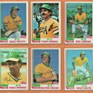 1982 1983 Topps Oakland Athletics Team Lot 27 diff Joe Rudi Tony Armas