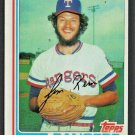 Texas Rangers Jim Kern 1982 Topps Baseball Card 463 nr mt