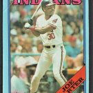 Cleveland Indians Joe Carter 1988 Topps Box Bottom Baseball Card # I   !