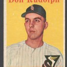 Chicago White Sox Don Rudolph 1958 Topps # 347