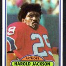 New England Patriots Harold Jackson 1980 Topps Football Card # 7 ex/em !