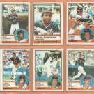 1982 1983 Topps San Francisco Giants Team Lot 26 Frank Robinson Jeff Leonard Duane Kuiper