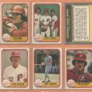 1981 Fleer Philadelphia Phillies Team Lot 31 diff Pete Rose Mike Schmidt Steve Carlton
