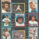 1981-82 Los Angeles Dodgers 18 diff Topps Stickers Fernando Valenzuela Steve Garvey Ron Cey Sutton +