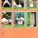1976 1977 Topps Baltimore Orioles Team Lot 34 dif Brooks Robinson Jim Palmer Bobby Grich !