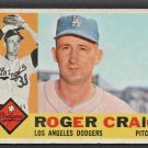 1960 Topps Baseball Card # 62 Los Angeles Dodgers Roger Craig