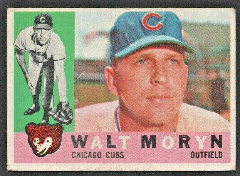 1960 Topps Baseball Card # 74 Chicago Cubs Walt Moryn  !