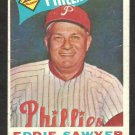 1960 Topps Baseball Card # 226 Philadelphia Phillies Eddie Sawyer  !