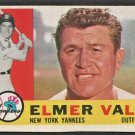 1960 Topps Baseball Card # 237 New York Yankees Elmer Valo   !