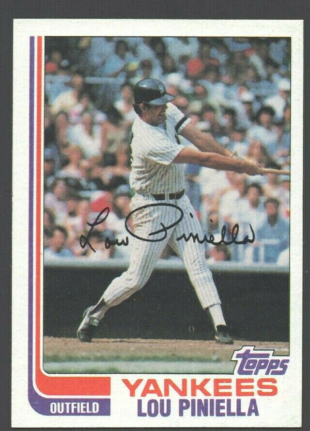 New York Yankees Lou Piniella 1982 Topps Baseball Card # 538 nr mt  !