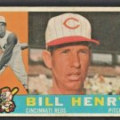 1960 Topps Baseball Card # 524 Cincinnati Reds Bill Henry