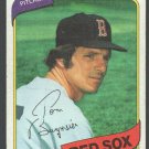 Boston Red Sox Tom Burgmeier 1980 Topps Baseball Card 128 vg/ex