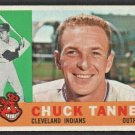 1960 Topps Baseball Card # 279 Cleveland Indians Chuck Tanner nr mt