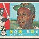 1960 Topps Baseball Card # 207 Baltimore Orioles Bob Boyd