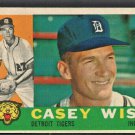 1960 Topps Baseball Card # 342 Detroit Tigers Casey Wise   !