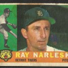 1960 Topps Baseball Card # 161 Detroit Tigers Ray Narleski   !