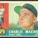 1960 Topps Baseball Card # 443 Detroit Tigers Charlie Maxwell   !
