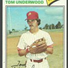 Philadelphia Phillies Tom Underwood 1977 Topps Baseball Card #217