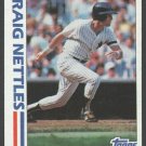 New York Yankees Graig Nettles In Action 1982 Topps Baseball Card # 506 nr mt !