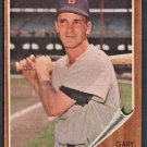 1962 Topps Baseball Card # 117 Boston Red Sox Gary Geiger  !
