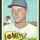 1965 Topps Baseball Card #167 New York Mets Bill Wakefield fair/good   !