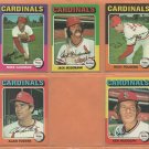 1975 1976 1977 1978 Topps St Louis Cardinals Team Lot 40 diff Bob Gibson John Denny Mike Tyson !