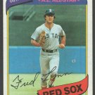 Boston Red Sox Fred Lynn 1980 Topps Baseball Card 110 ex  !