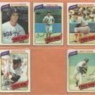1980 Topps Boston Red Sox Team Lot 14 diff Fred Lynn Butch Hobson Mike Torrez Bob Watson !