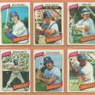 1980 Topps Los Angeles Dodgers Team Lot 25 Steve Garvey Ron Cey Bill Russell Steve Yeager Bob Welch