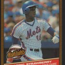 New York Mets Darryl Strawberry 1986 Donruss Highlights Baseball Card #24  !