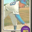 New York Mets Dick Selma 1968 Topps Baseball Card # 556
