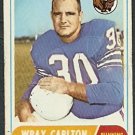 3 diff 1968 1969 Topps Buffalo Bills Team Lot Wray Carlton Mike Mercer Stew Barber