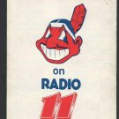 1986 Cleveland Indians Pocket Schedule Chief Wahoo WWWE Radio 11 This Is My Team
