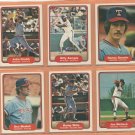 1982 Fleer Texas Rangers Team Lot 23 Buddy Bell Fergie Jenkins Al Oliver Jim Sundberg +