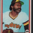 San Diego Padres Juan Eichelberger 1981 Topps Baseball Card 478 nr mt