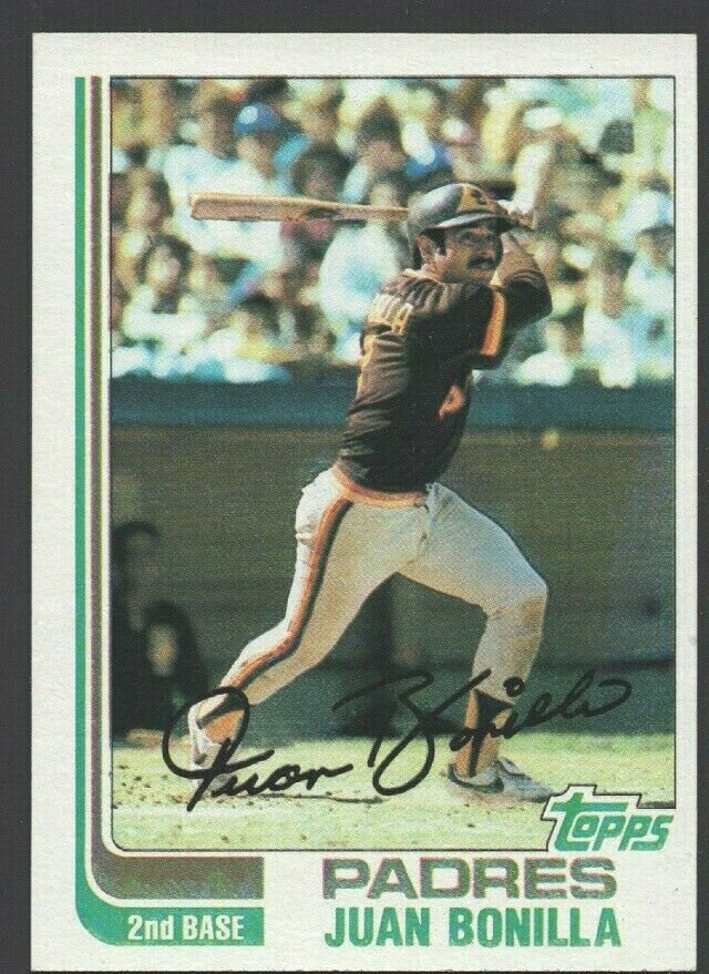 San Diego Padres Juan Bonilla Rookie Card RC 1982 Topps Baseball Card #464 nr mt