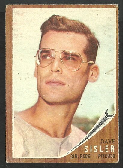 Cincinnati Reds Dave Sisler 1962 Topps Baseball Card #171 g/vg