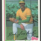 Oakland Athletics Rick Langford 1982 Topps Baseball Card 454 nr mt