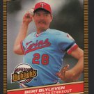 Minnesota Twins Bert Blyleven 1986 Donruss Highlights 31 3000th Strikeout