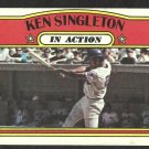 New York Mets Ken Singleton In Action 1972 Topps Baseball Card # 426 vg