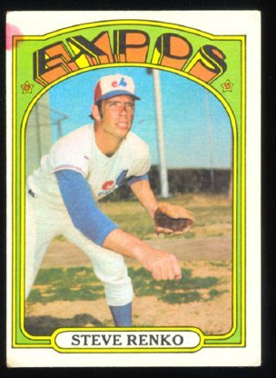 Montreal Expos Steve Renko 1972 Topps Baseball Card #307