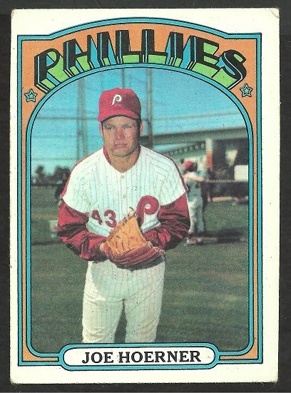 Philadelphia Phillies Joe Hoerner 1972 Topps Baseball Card #482 vg/ex