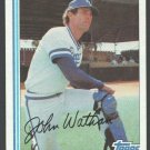 Kansas City Royals John Wathan 1982 Topps Baseball Card 429 nr mt