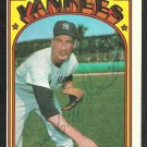 New York Yankees Lindy McDaniel Autograph Signed 1972 Topps Baseball Card # 513