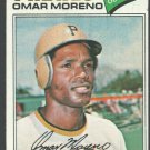 Pittsburgh Pirates Omar Moreno 1977 Topps Baseball Card 104 vg
