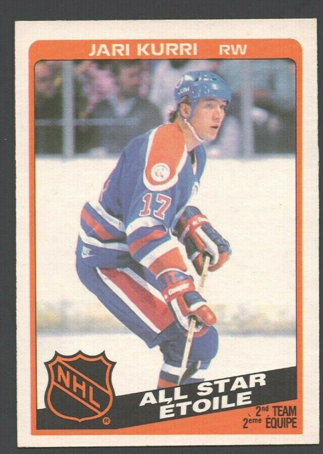 Edmonton Oilers Jari Kurri 1984 OPC O Pee Chee Hockey Card 215 nr mt