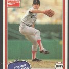 Boston Red Sox Tom Burgmeier 1981 Topps Coca Cola Coke Baseball Card 1 nr mt